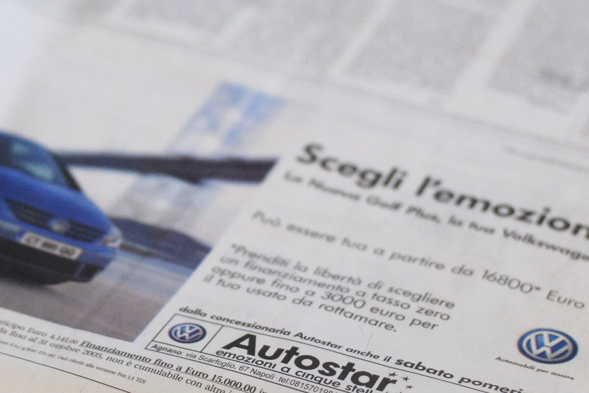 Pianificazione Media Gruppo VOLKSWAGEN
