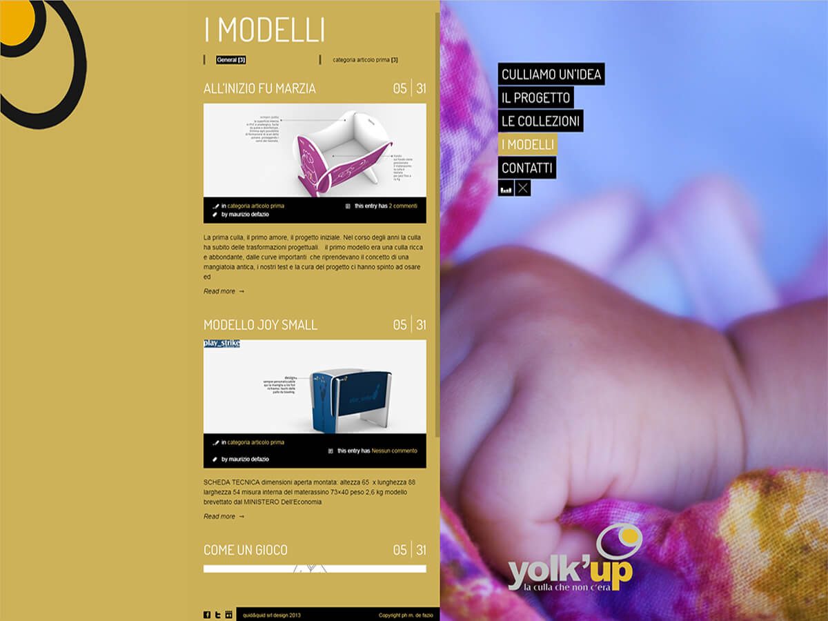 Yolk'up Web Site